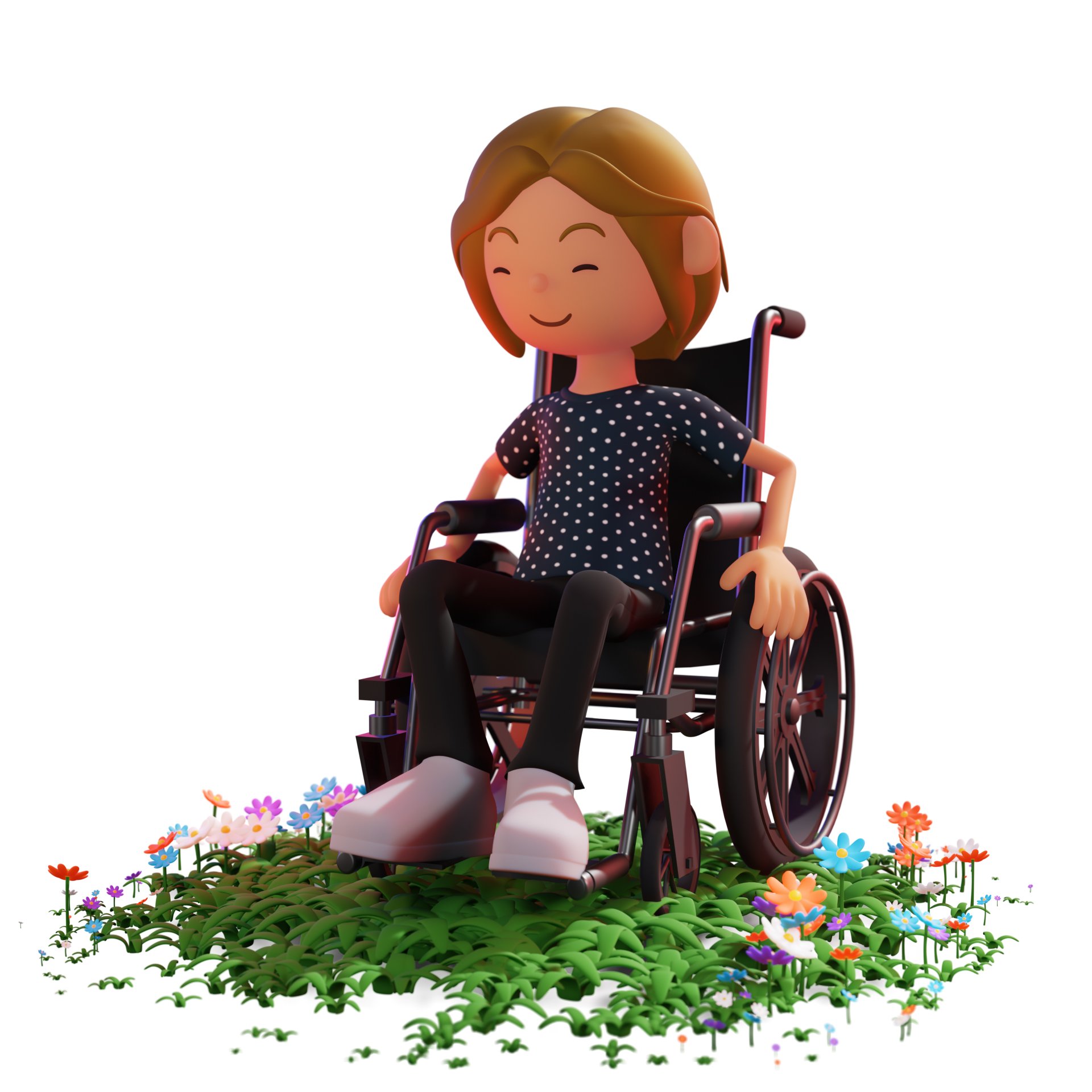 Woman in Wheelchair